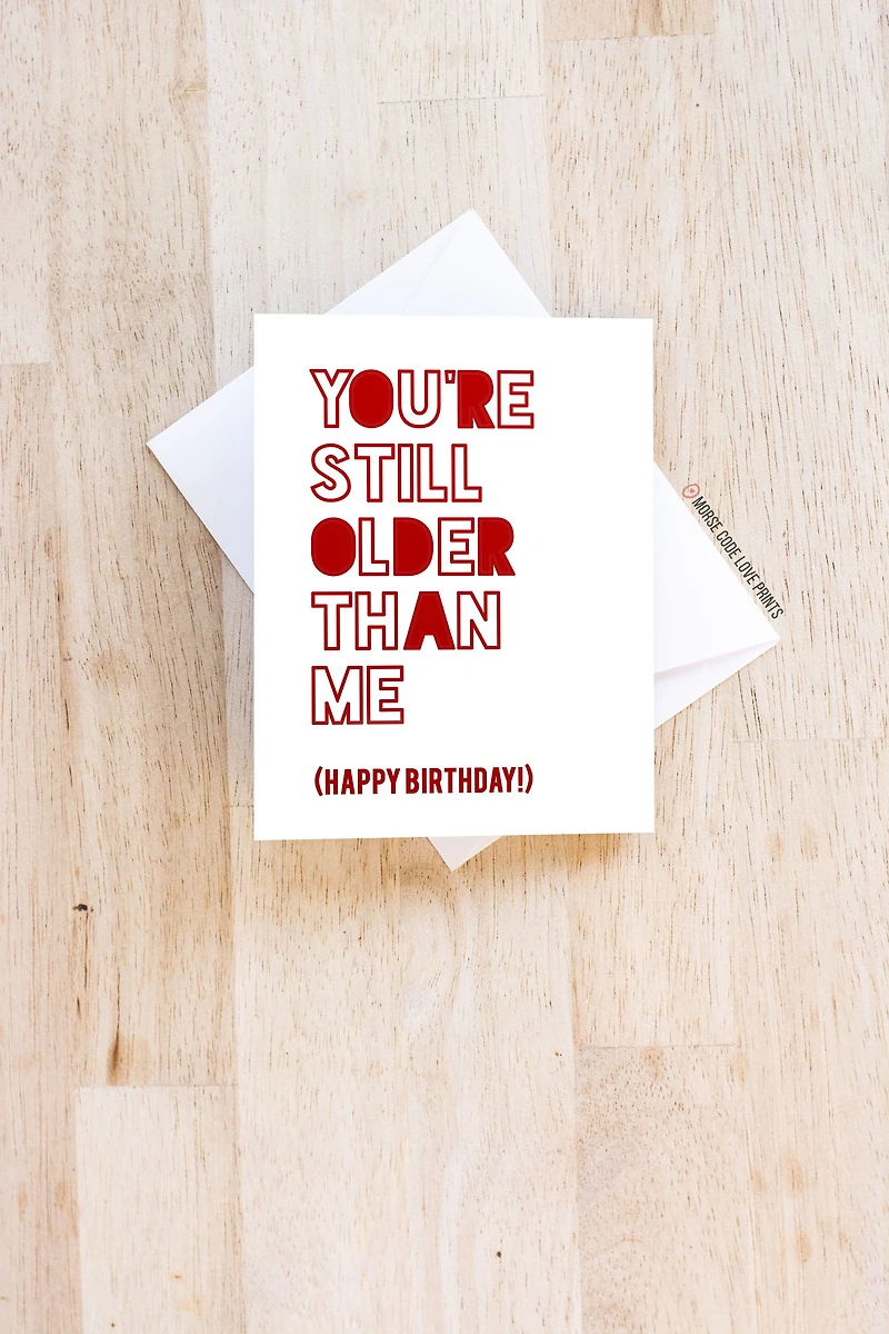 Still Older Card - Morse Code Love Prints