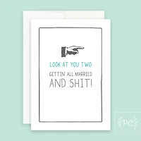 Look At You Two / Married Card - Prairie Chick Prints