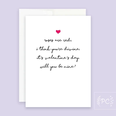 Will You Be Mine? Card - Prairie Chick Prints