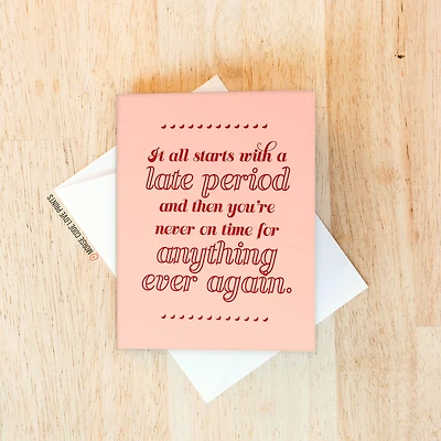 Late Card - Morse Code Love Prints