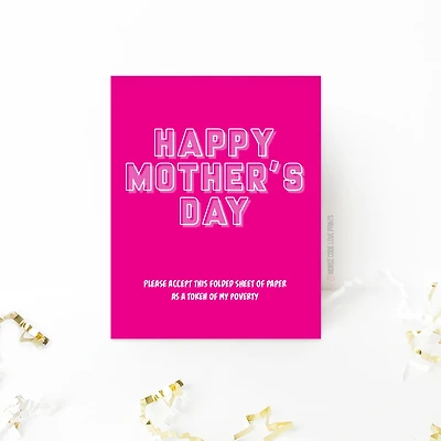Mother's Day Folded Paper Card - Morse Code Love Prints