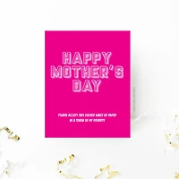 Mother's Day Folded Paper Card - Morse Code Love Prints