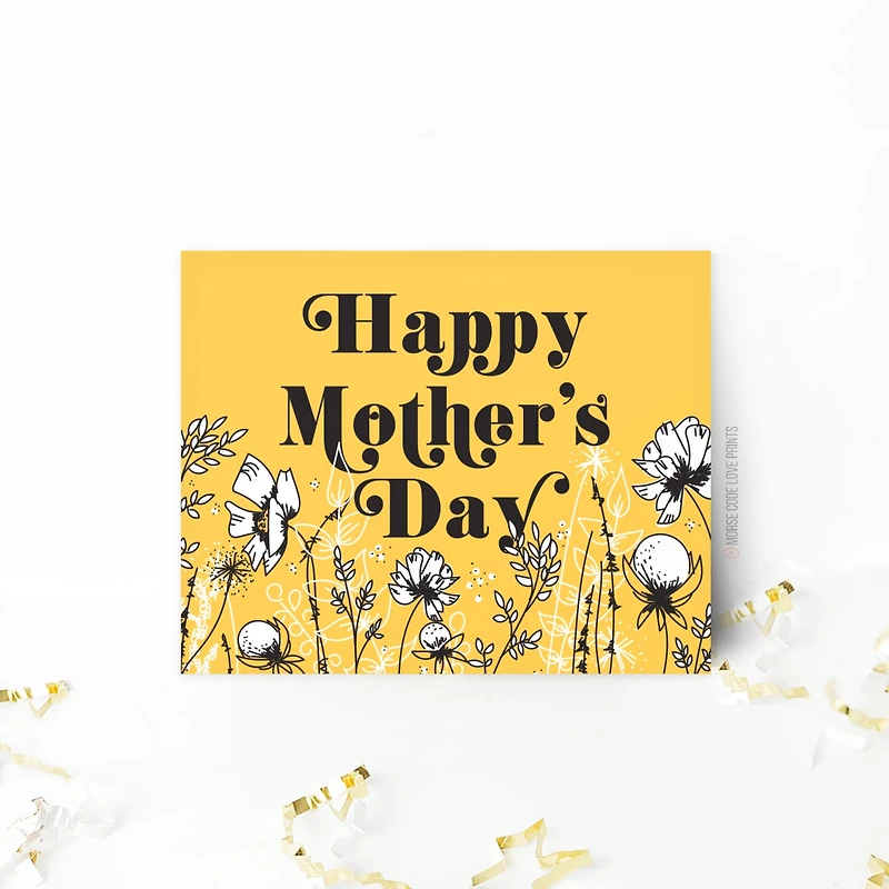Mother's Day Card - Morse Code Love Prints