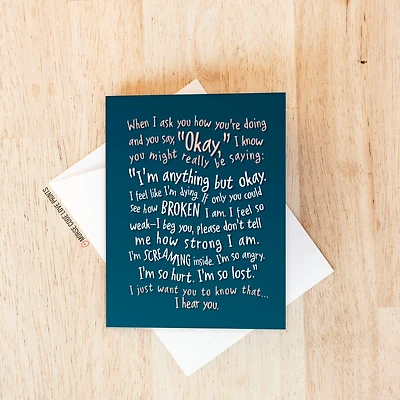 Really Saying Card - Morse Code Love Prints
