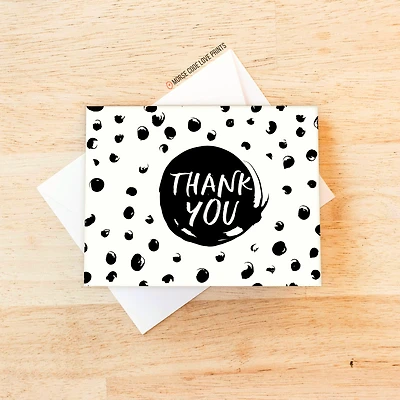 Thank You Dot Card - Morse Code Love Prints
