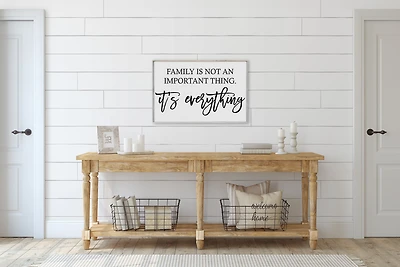 Family Is Not An Important Thing It's Everything (24x36) Wooden Sign - William Rae Designs