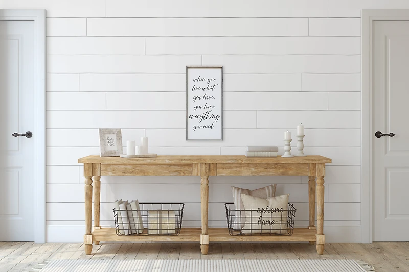 When You Love What You Have (12x24) Wooden Sign - William Rae Designs