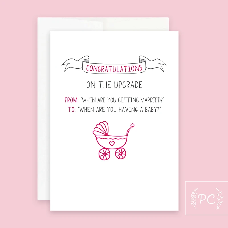 Congratulations on The Upgrade Card - Prairie Chick Prints