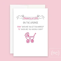 Congratulations on The Upgrade Card - Prairie Chick Prints