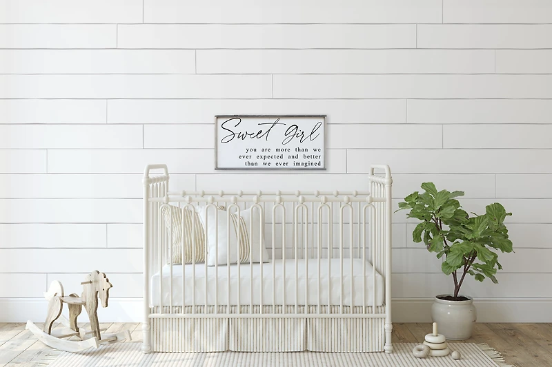 Sweet Girl (12x24) Wooden Sign - William Rae Designs