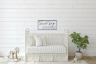 Sweet Boy (12x24) Wooden Sign - William Rae Designs