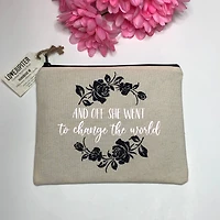 And Off She Went Make Up Bag - Love Jupiter