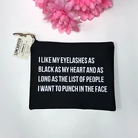 I Like My Eyelashes Make Up Bag - Love Jupiter