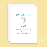 I'm So Grateful Card - Prairie Chick Prints