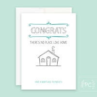 There's No Place Like Home Card - Prairie Chick Prints