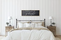 Always Kiss Me Goodnight (12x36) Wooden Sign - William Rae Designs