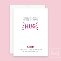 Paper Hug Thank You Card - Prairie Chick Prints