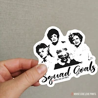 Squad Goals Sticker - Morse Code Love Prints