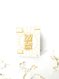 You Are My Sunshine Card + Sticker - Morse Code Love Prints