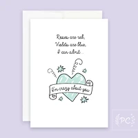 I'm Crazy About You Card- Prairie Chick Prints