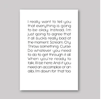 Accomplice or Alibi Card - What She Said Creatives