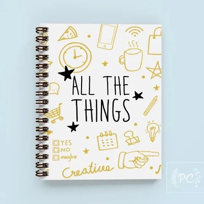 All The Things Notebook - Prairie Chick Prints