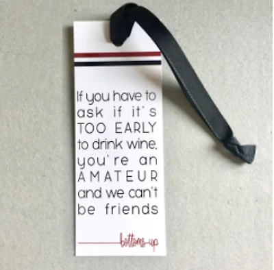 Amateur Wine Tag - What She Said Creatives