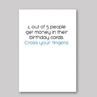 Birthday Money Card - What She Said Creatives