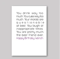 Birthday Wench Card - What She Said Creatives