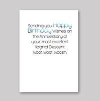 Birthday Woosh Card - What She Said Creatives