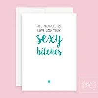 Sexy Bitches Card - Prairie Chick Prints