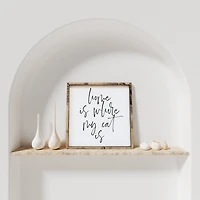 Home Is Where My Cat Is (13x13) Wooden Sign - William Rae Designs