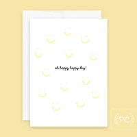 Oh Happy Happy Day Card - Prairie Chick Prints
