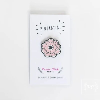 Delicate Fucking Flower Pin - Prairie Chick Prints
