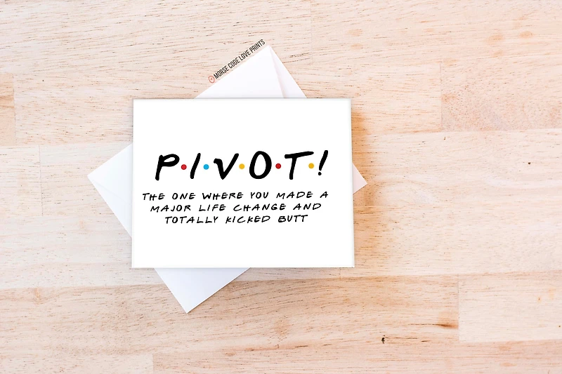 Pivot Card - Morse Code Love Prints