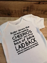 Rollin' Down The Streets Onesie - All Decked Out Events