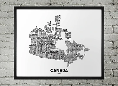 Canada Map - Damon D Chan Map Designs