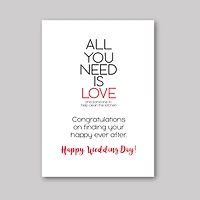 All Need Love Card - What She Said Creatives