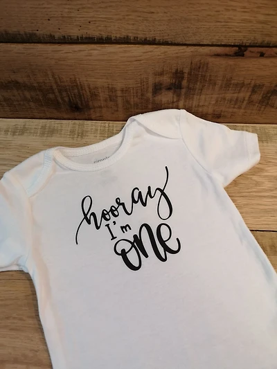 Hooray I'm One Onesie - All Decked Out Events
