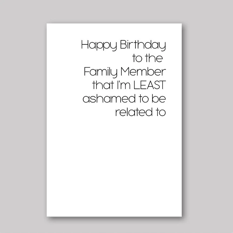 Family Member Card - What She Said Creatives