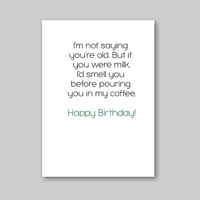 Spoiled Milk Card - What She Said Creatives