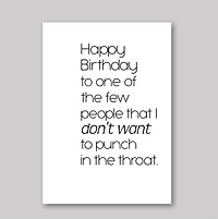 Birthday Throat Card - What She Said Creatives