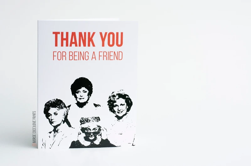 Golden Girls Card - Morse Code Love Prints