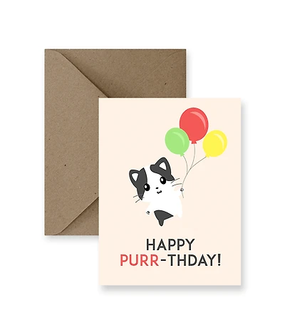 Happy Purr-Thday Card  - IM Paper