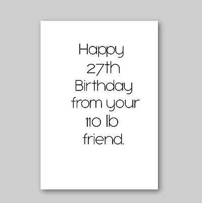 Birthday Lies Card - What She Said Creatives