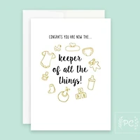 Keeper Of All The Things Card - Prairie Chick Prints