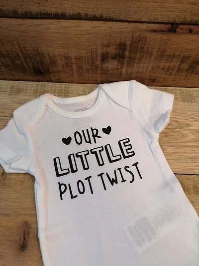 Our Little Plot Twist Onesie - All Decked Out Events