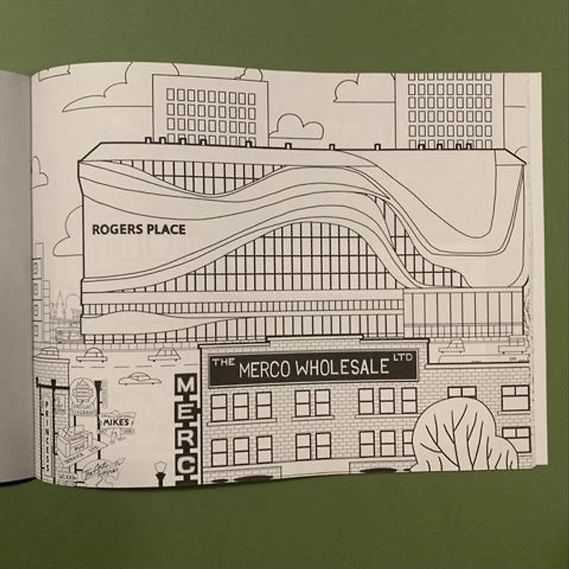 Edmonton: A Colouring Book - Snow Alligator