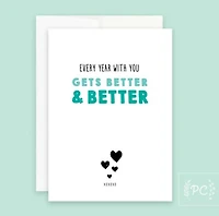 Every Year With You Gets Better & Better - Prairie Chick Prints