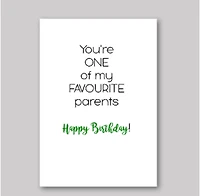 Favourite Parent Card - What She Said Creatives
